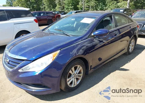 2014 Hyundai Sonata Gls z USA, uszkodzony, nr VIN 5NPEB4AC9EH881372